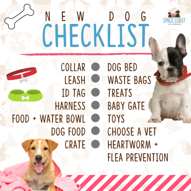 New dog checklist